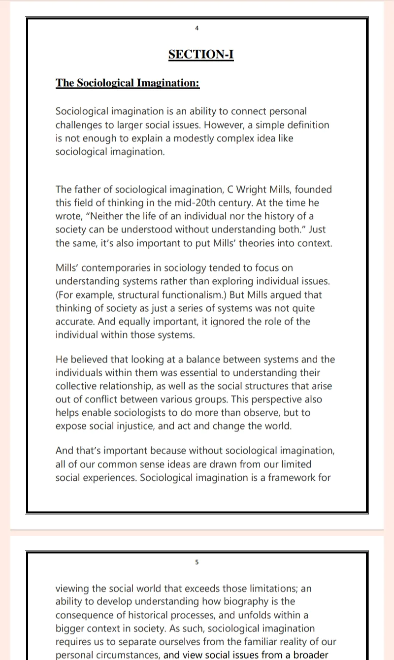 Choudhary Devilal University| BA 1st Semester Sociology Notes PDF - Complete Printable Notes - Image 4