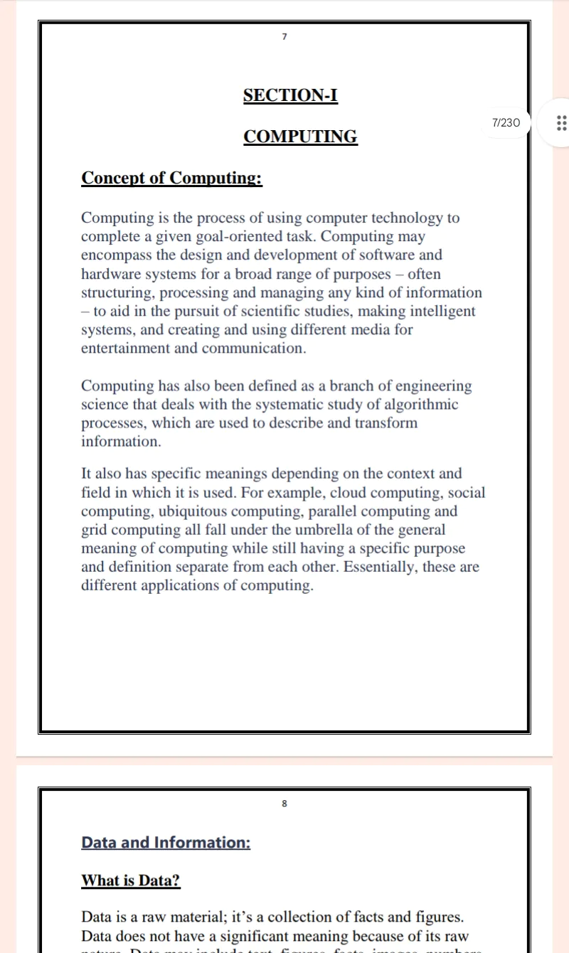 Choudhary Devilal University| BA 1st Semester Computer Notes PDF - Complete Printable Notes - Image 5