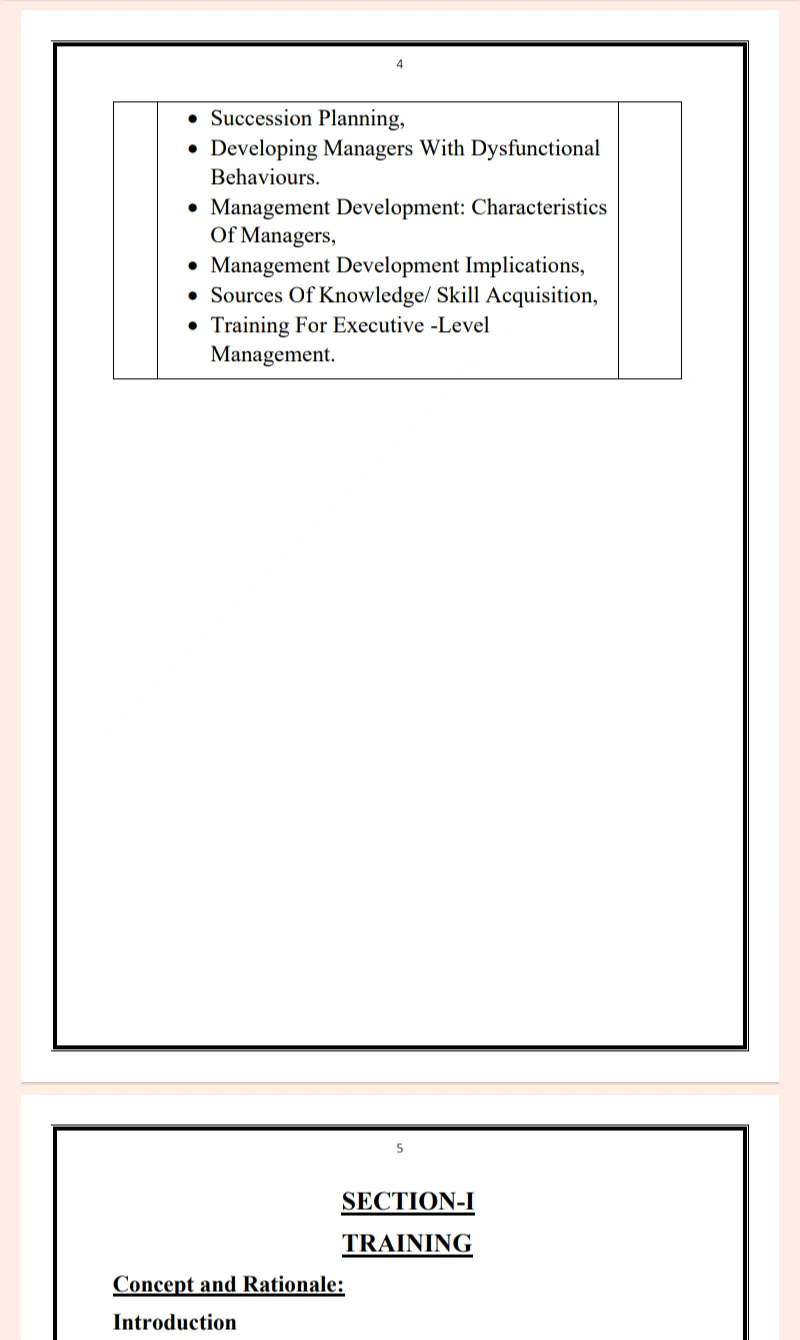 Maharshi Dayanand University | MBA 4th Semester Training and Development Notes PDF - Image 4