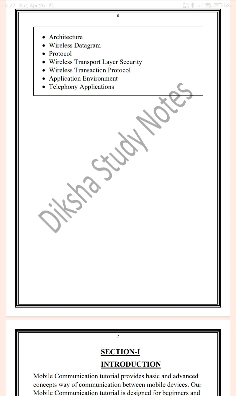 Maharshi Dayanand University | B.Tech 6th Semester Mobile and Wireless Communication Notes PDF - Image 6