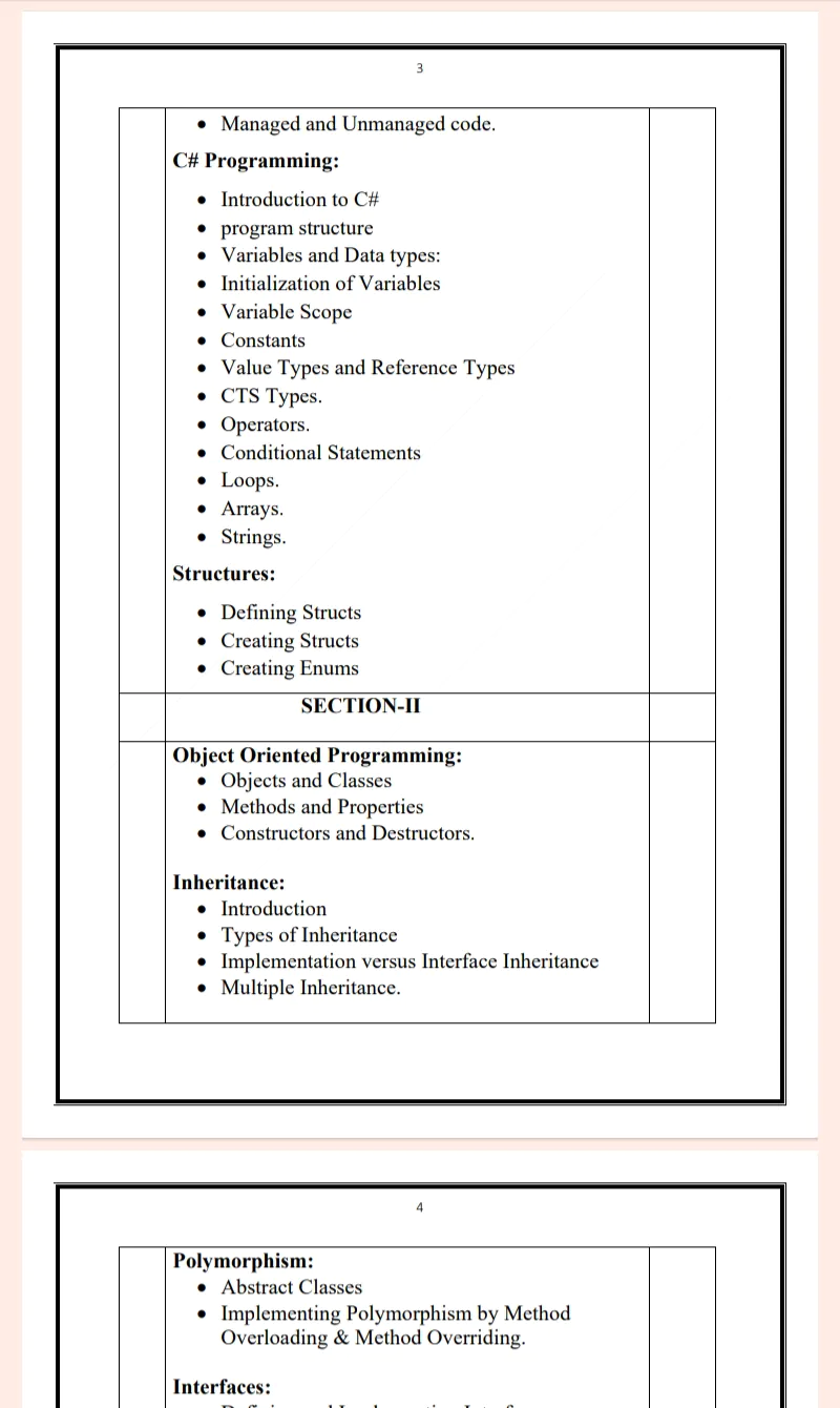 MDU | MCA 4th Semester Web Development Using.net Notes in English - PDF - Image 3
