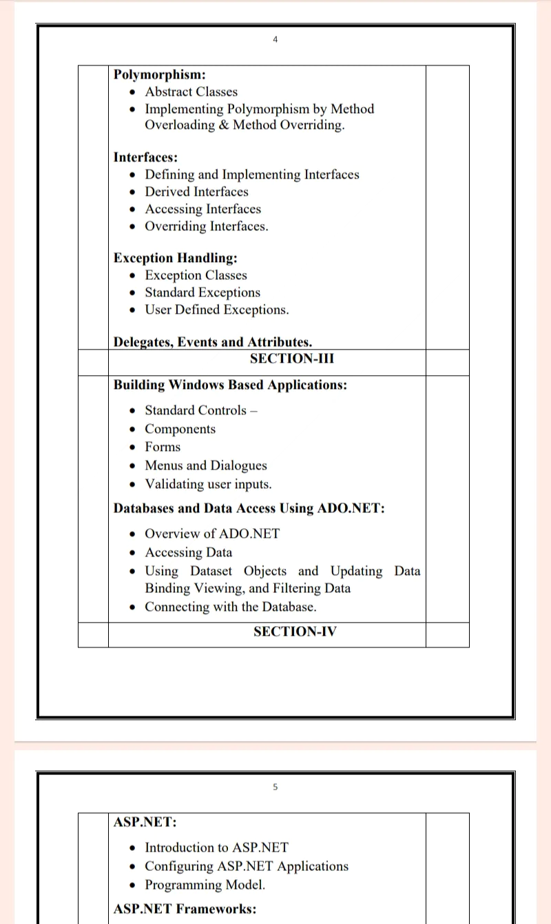 MDU | MCA 4th Semester Web Development Using.net Notes in English - PDF - Image 4