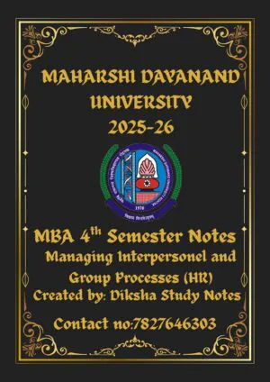 mba notes