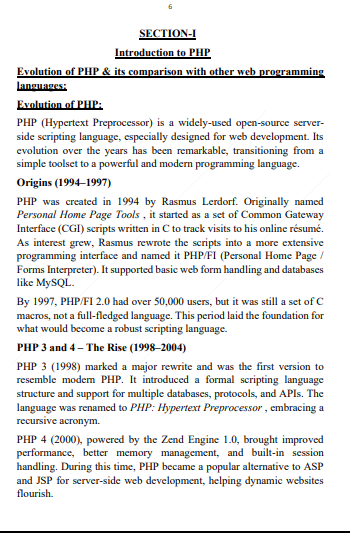 MDU | MCA 4th Semester Web Development Using PHP Notes in English - PDF - Image 6