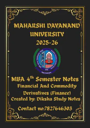 mba 4th semester notes
