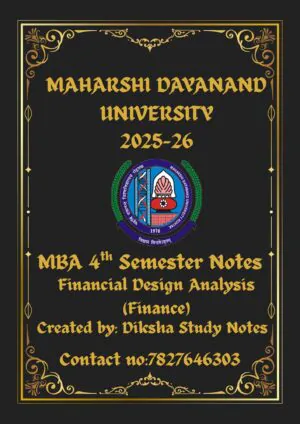 mba 4th semester notes