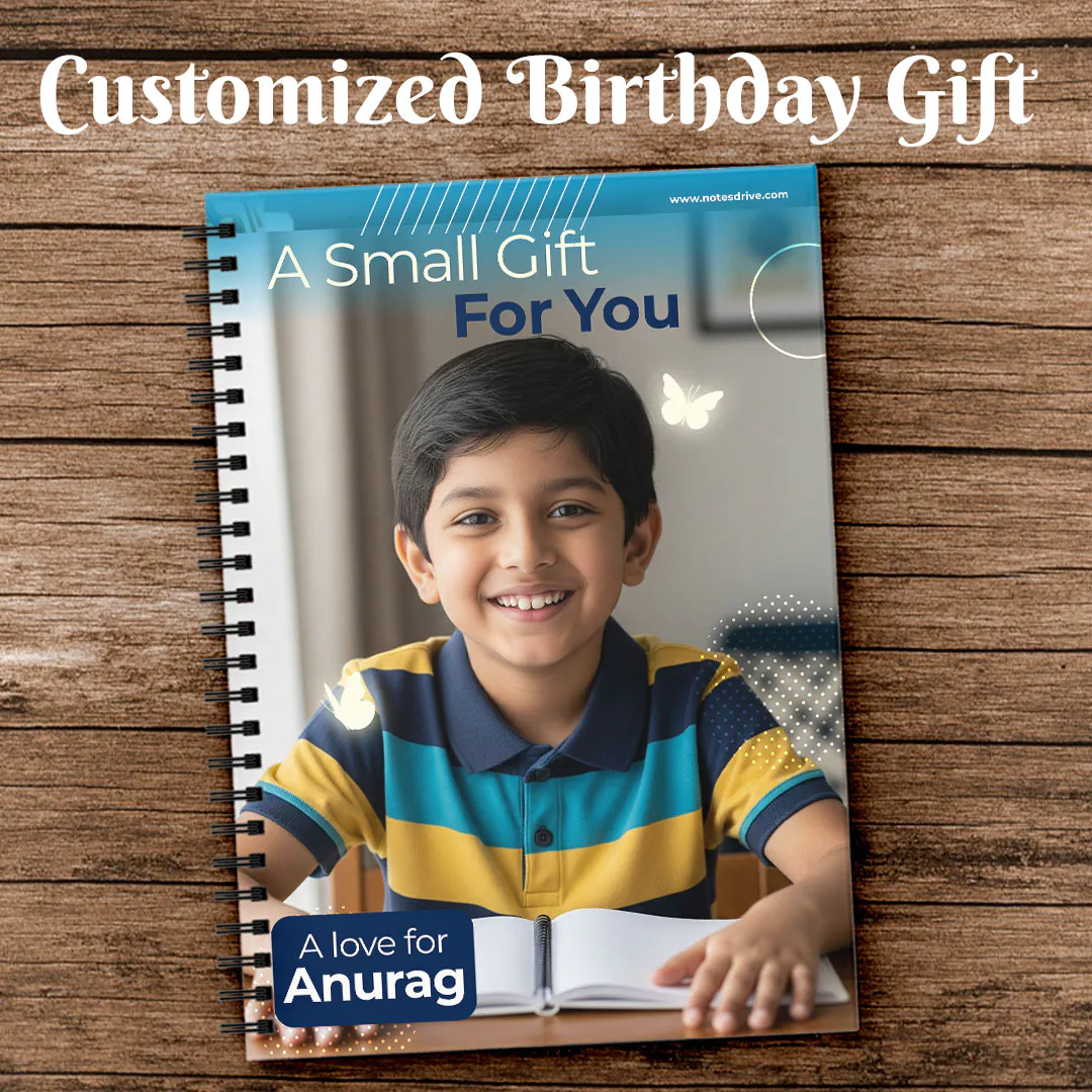 Personalized Spiral-Bound Notebook – Heartfelt Birthday Gift for Kids | Customized Notebook