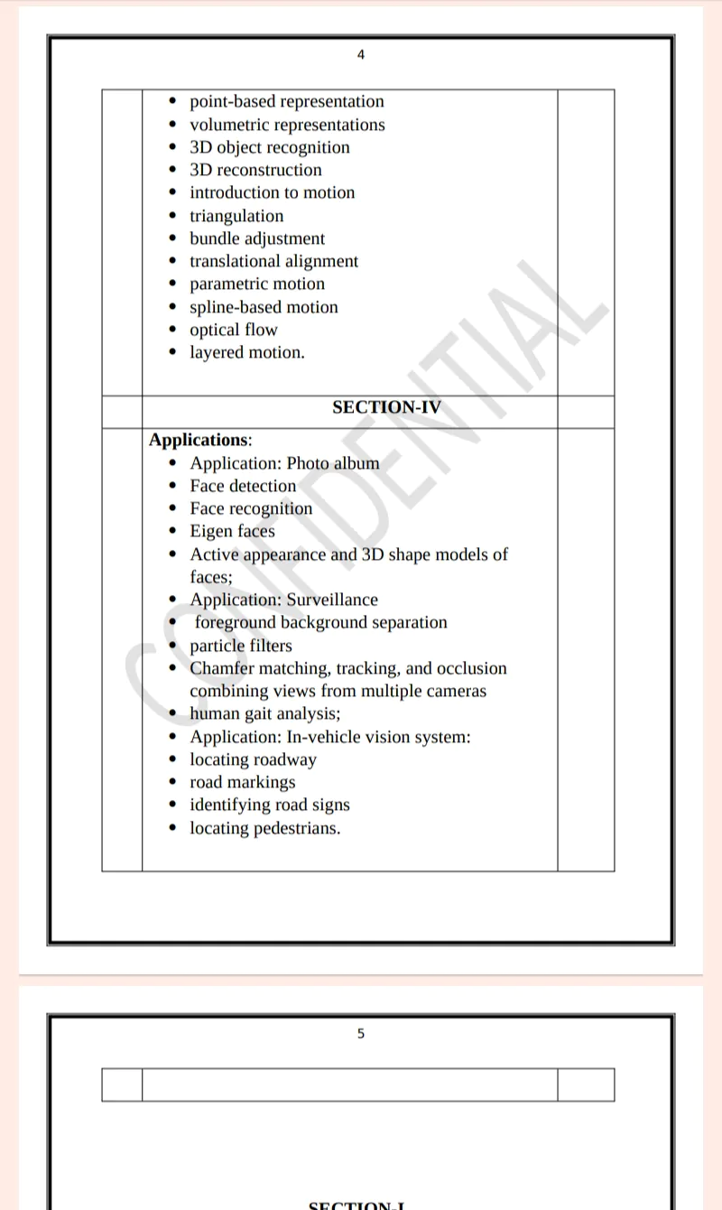 Maharshi Dayanand University | MCA 3rd Semester Computer Vision Notes PDF - Image 4