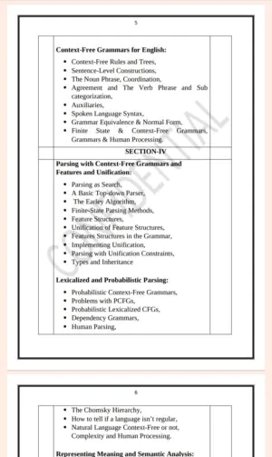 Maharshi Dayanand University | MCA 3rd Semester Natural Language & Speech Recognition Notes PDF - Image 5