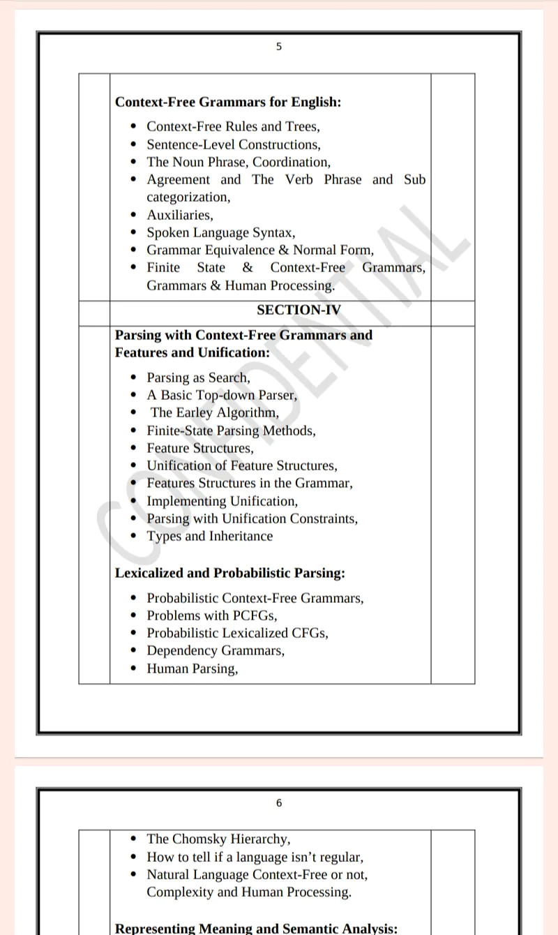 Maharshi Dayanand University | MCA 3rd Semester Natural Language & Speech Recognition Notes PDF - Image 5
