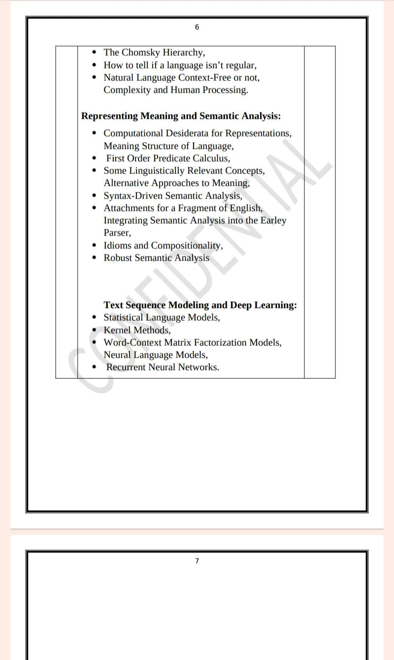 Maharshi Dayanand University | MCA 3rd Semester Natural Language & Speech Recognition Notes PDF - Image 6