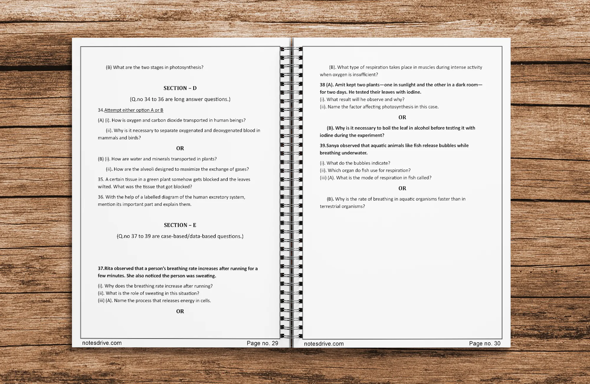 Class 10 Biology Handwritten printed Notes with Chapter-wise Question Papers | Master Series | NCERT Aligned | CBSE Board Exam Preparation - Image 4
