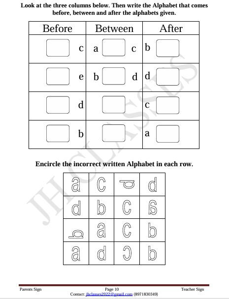 English Work Book Part - 2 (Small Alphabets) PDF Download by Dr. Juber Hawaldar (JH) - Image 3