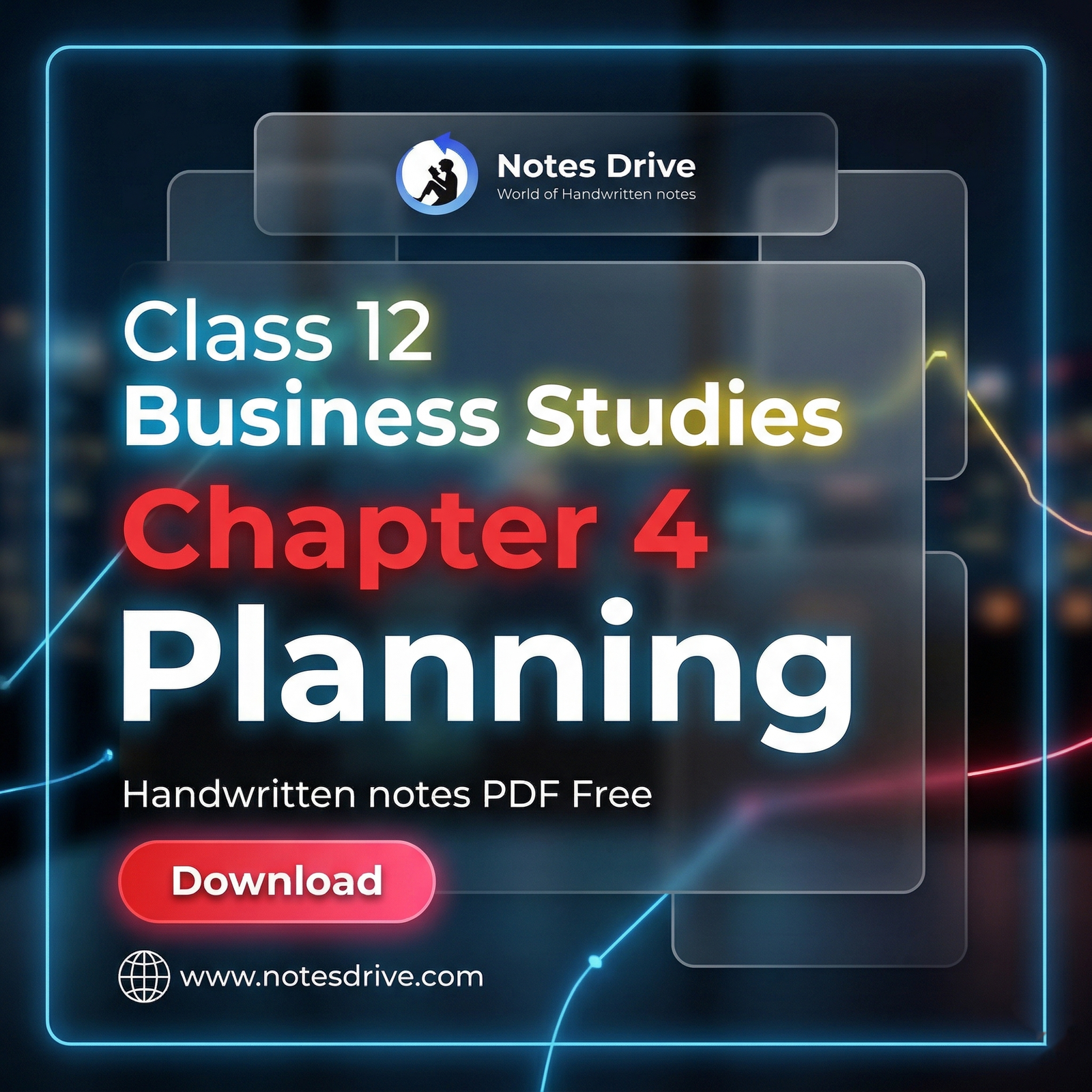 Class 12 Business Studies Chapter 4 Planning Handwritten Notes PDF Free Download 2026-27