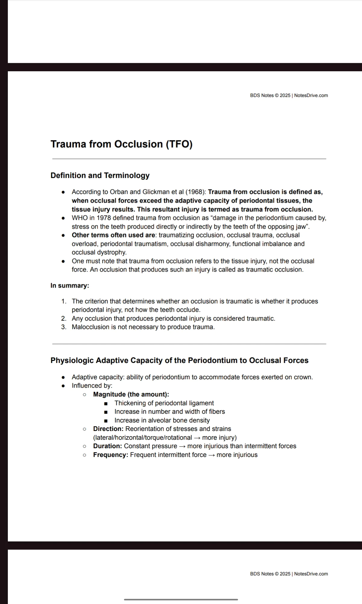 BDS final year COMPLETE PERIODONTICS typed notes for University exams (PDF) - Image 5