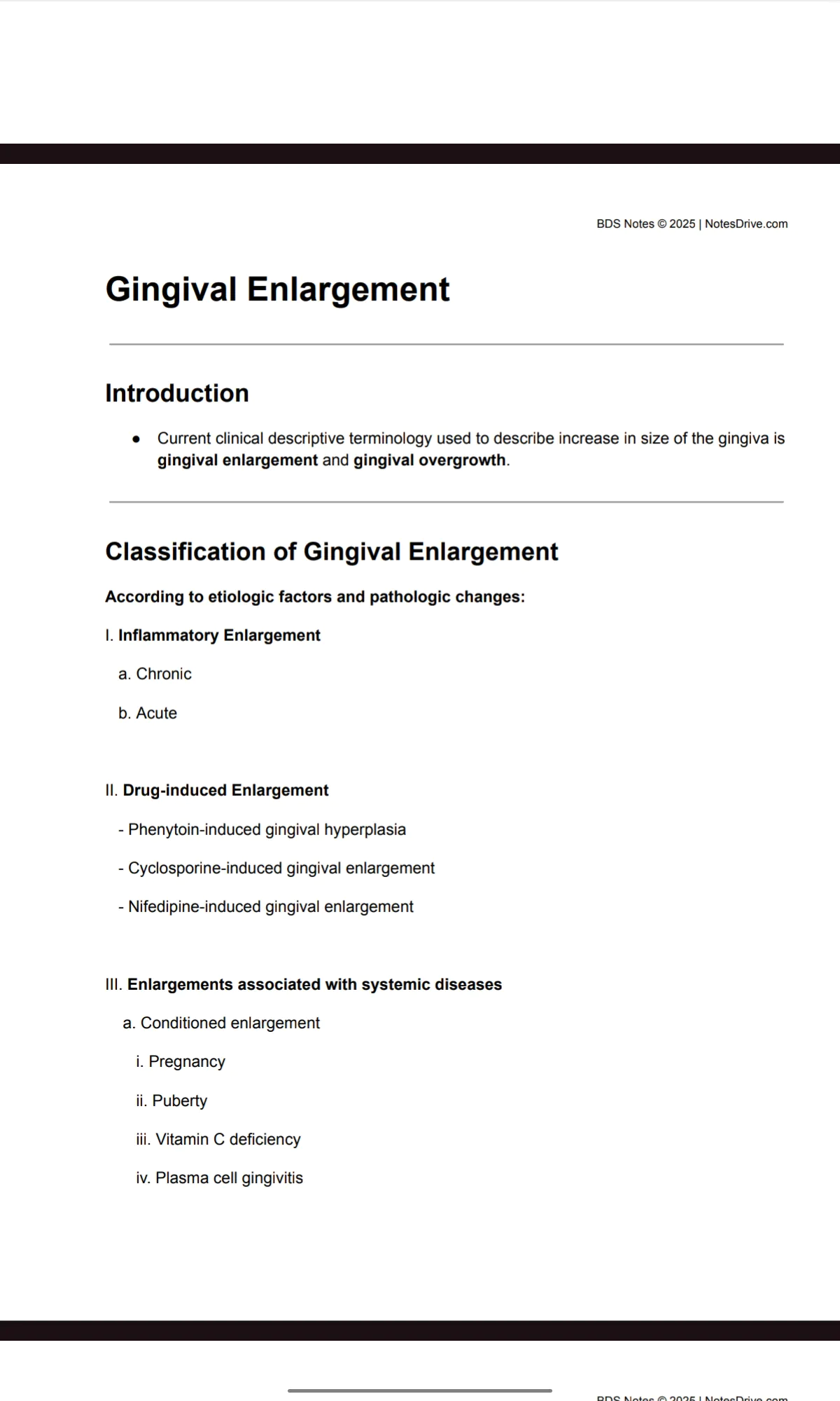 BDS final year COMPLETE PERIODONTICS typed notes for University exams (PDF) - Image 8
