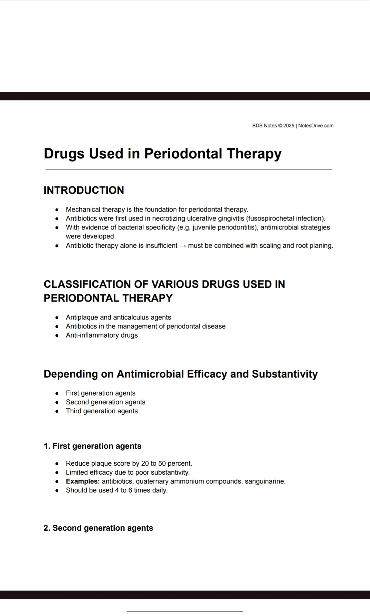 BDS final year COMPLETE PERIODONTICS typed notes for University exams (PDF) - Image 11