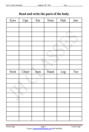 English Work Book Part - 4 (Everyday English) PDF Download by Dr. Juber Hawaldar (JH) - Image 4