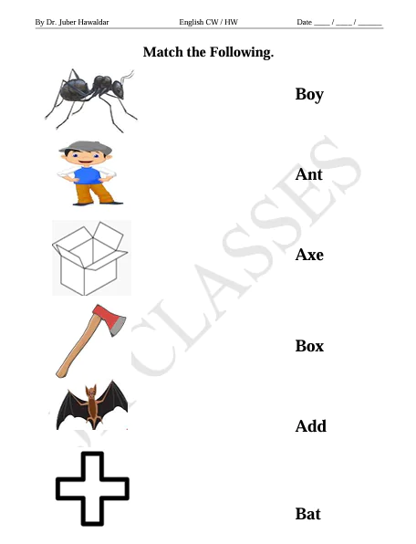 English Work Book Part - 3 (Capital & Small Alphabets) PDF Download by Dr. Juber Hawaldar (JH) - Image 6