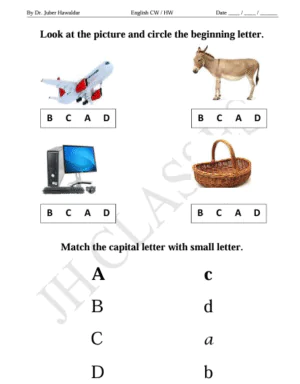English Work Book Part - 3 (Capital & Small Alphabets) PDF Download by Dr. Juber Hawaldar (JH) - Image 7