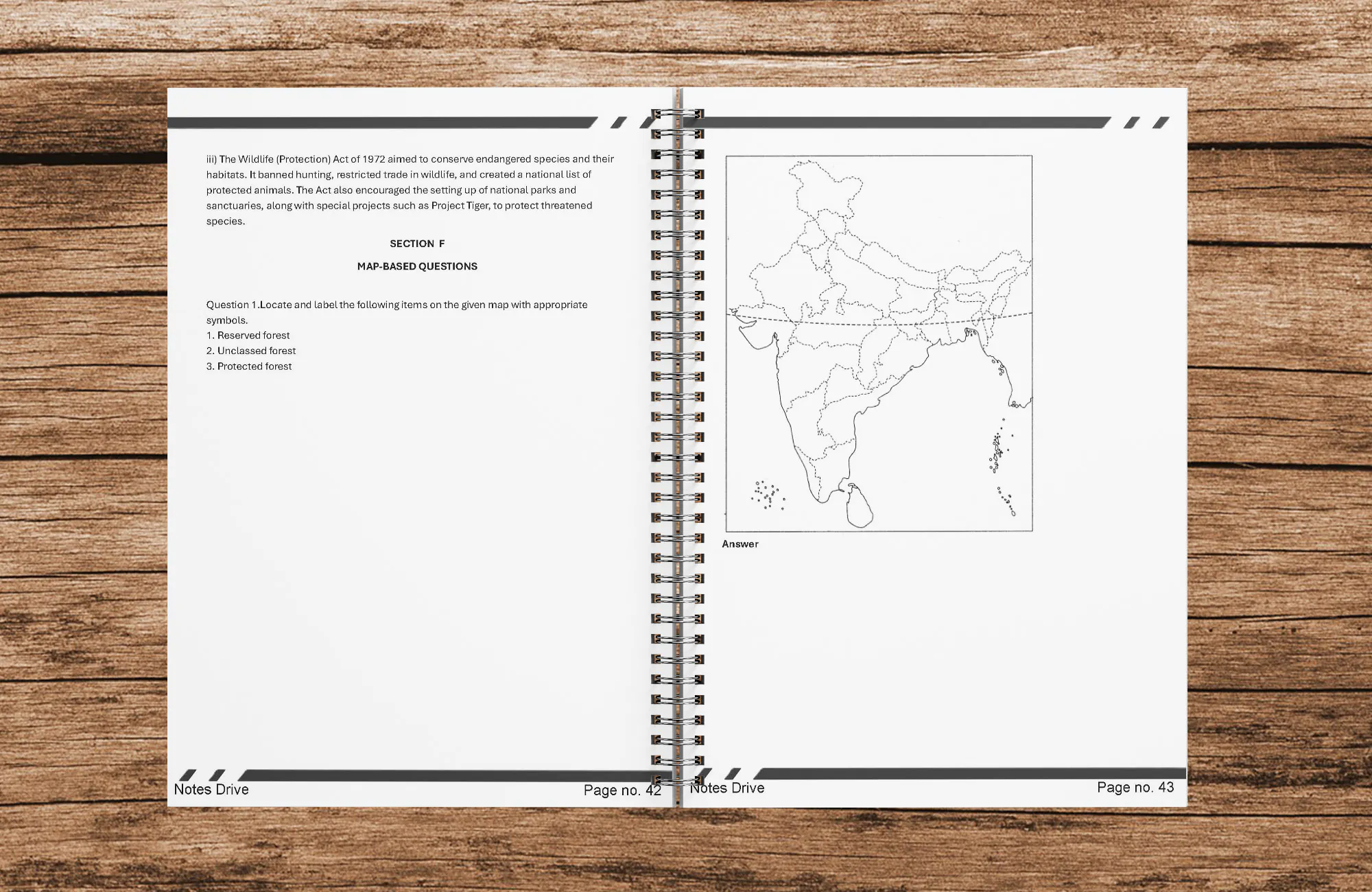 Class 10 Geography Handwritten Printed Notes (Wiro Bound) | Mind Maps & Chapter-wise Question Papers | CBSE Board Exam Preparation | Notes Drive - Image 4