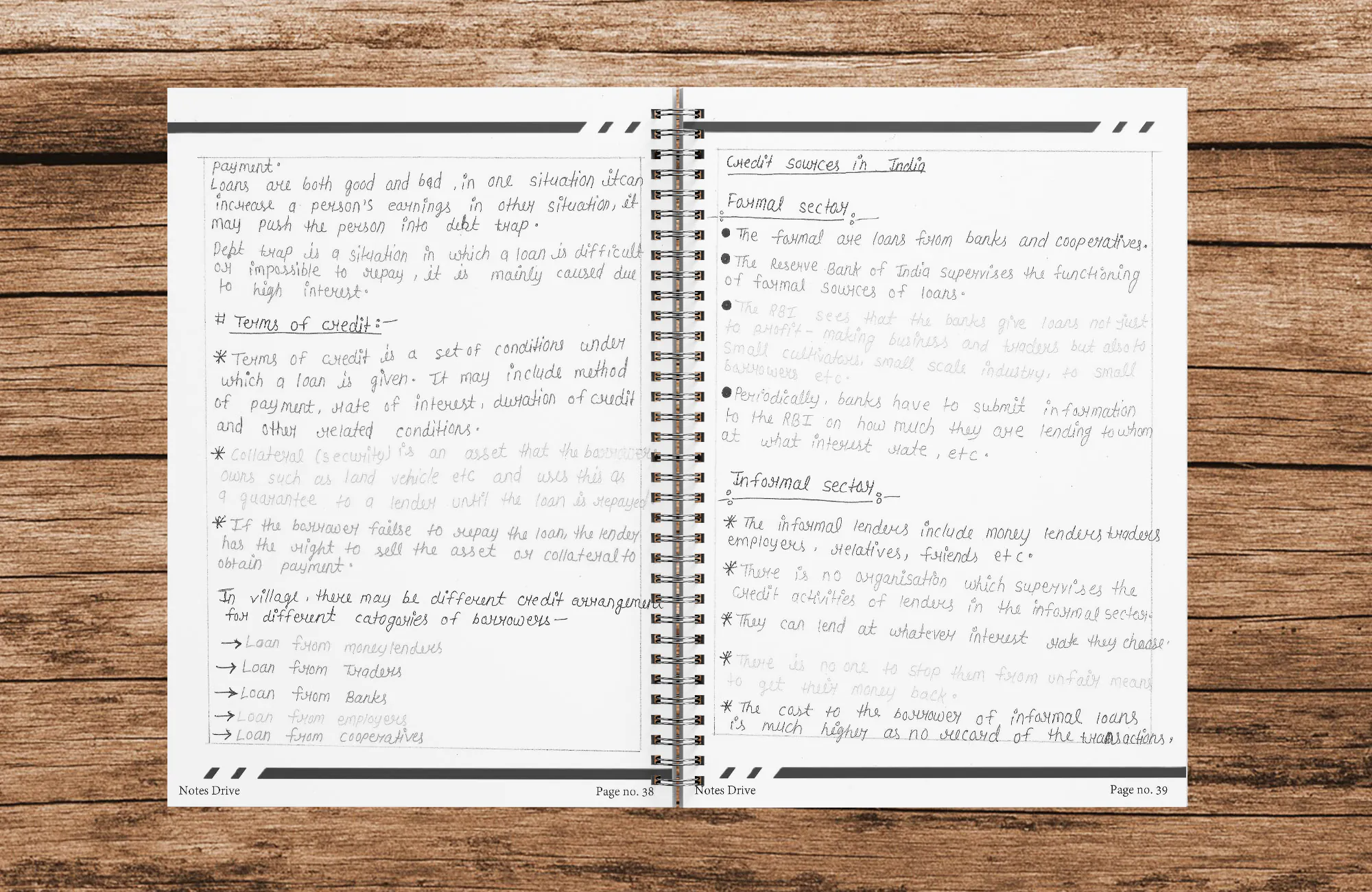 Class 10 Economics Handwritten Printed Notes (Wiro Bound) | Mind Maps & Chapter-wise Question Papers | CBSE Board Exam Preparation | Notes Drive - Image 4