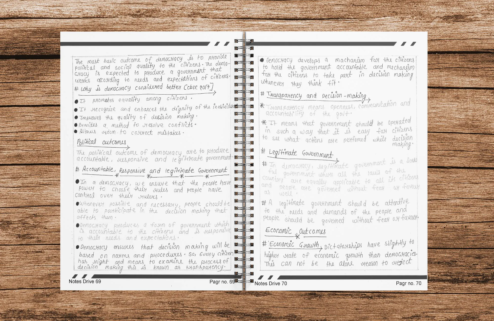 Class 10 Political Science Handwritten Printed Notes (Wiro Bound) | Mind Maps & Chapter-wise Question Papers | CBSE Board Exam Preparation | Notes Drive - Image 5
