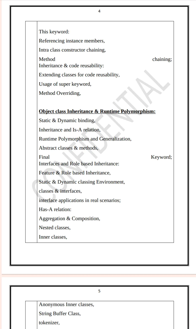 Maharshi Dayanand University | B.E/B.Tech 5th Semester Programming Language in Java Notes PDF - Complete Printable Notes - Image 4