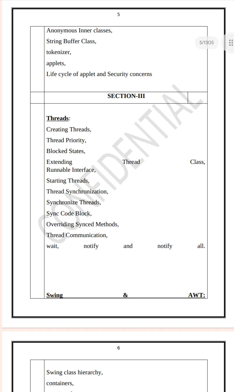 Maharshi Dayanand University | B.E/B.Tech 5th Semester Programming Language in Java Notes PDF - Complete Printable Notes - Image 5
