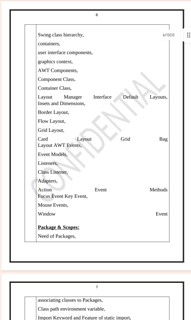Maharshi Dayanand University | B.E/B.Tech 5th Semester Programming Language in Java Notes PDF - Complete Printable Notes - Image 6