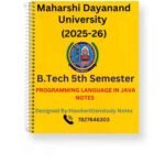 b.tech 5th semester notes