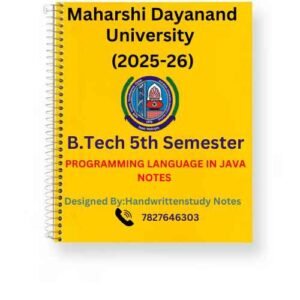 b.tech 5th semester notes