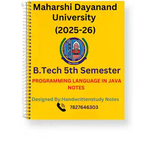 b.tech 5th semester notes