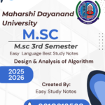 msc 3rd semester notes
