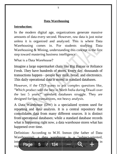 MDU | Msc 3rd Semester Dataware Housing& Mining PDF - Image 5
