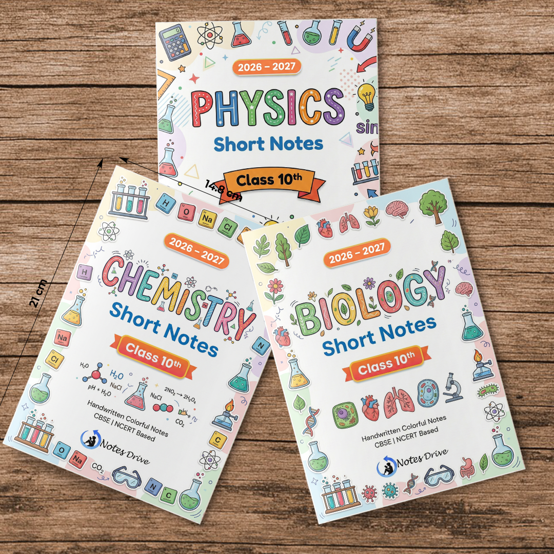 Class 10 Science colorful printed short Notes 2026-27 | NCERT | Notes Drive