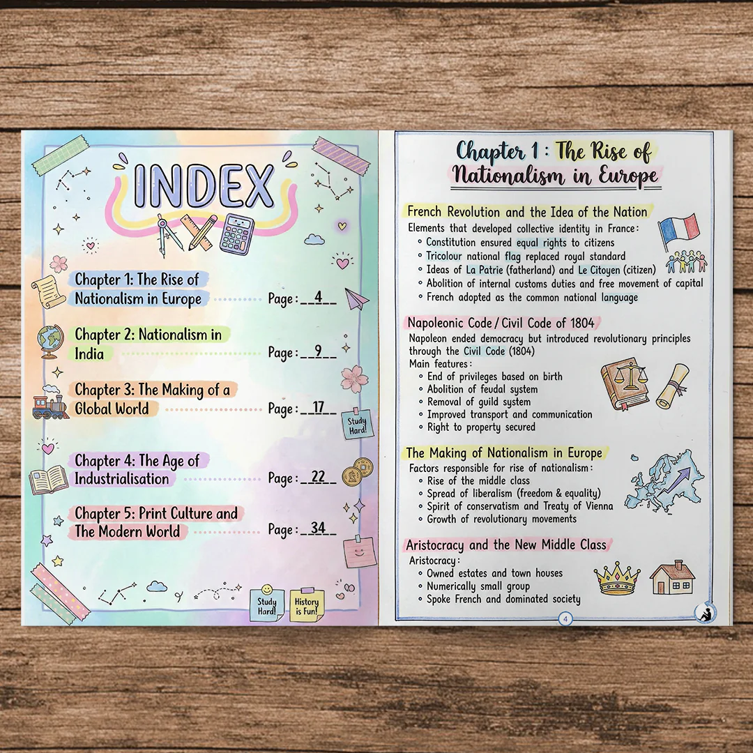 Class 10 Science, Social Science and Mathematics Short Notes Combo Pack (set of 8 books) Printed Notes 2025-26 | Notes Drive - Image 9