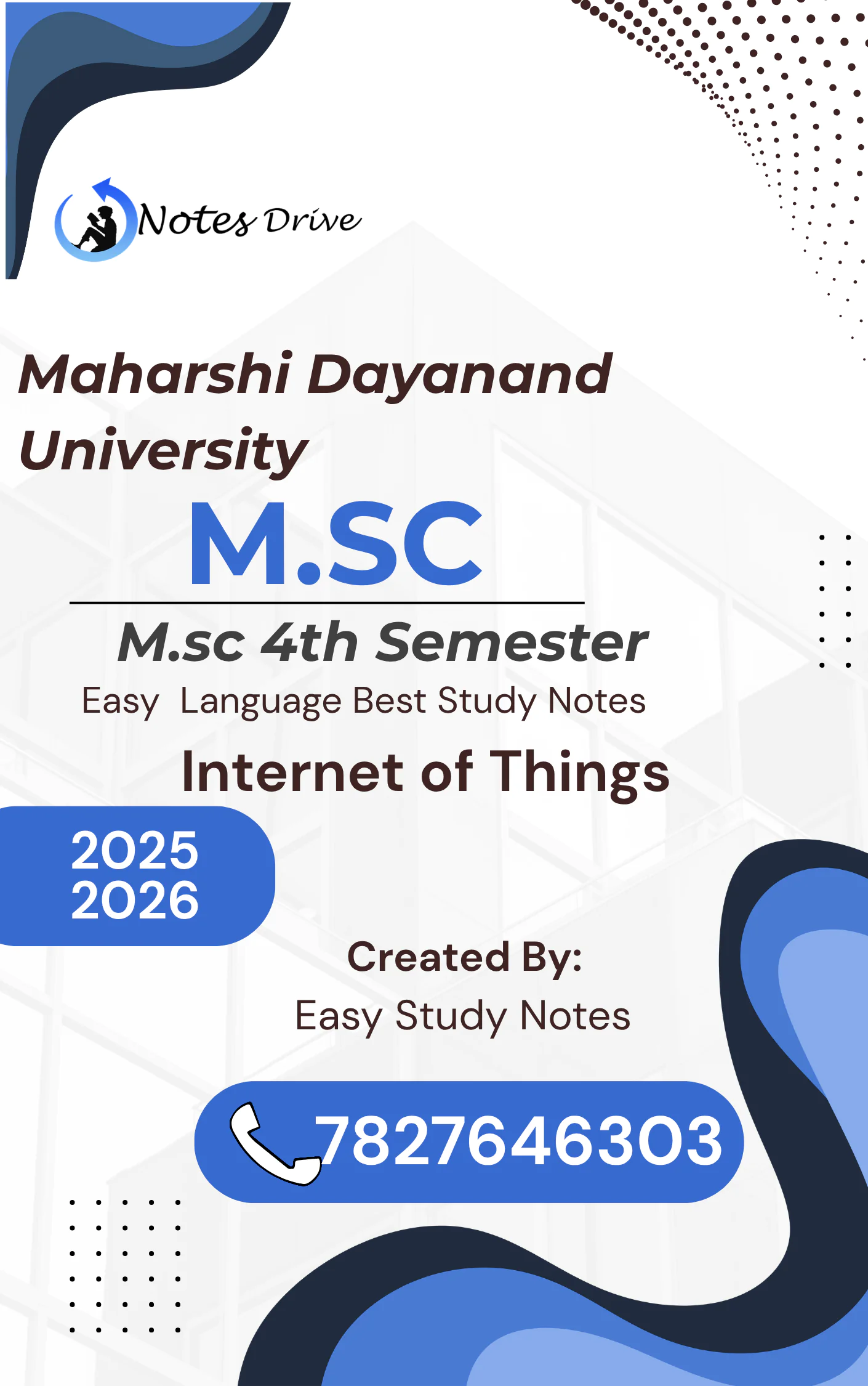 msc 4th semester notes