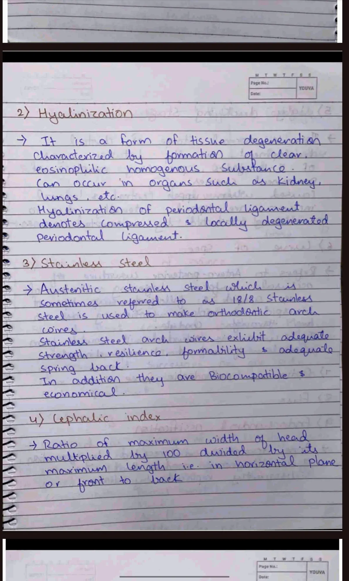 BDS Final year Handwritten ONE MARKERS of Prosthodontics, Periodontics, Pedodontics, PHD, OMR, Orthodontics, Oral Surgery, Endodontics for University Exams - Image 2