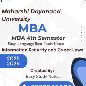 MBA Cyber Law Notes PDF