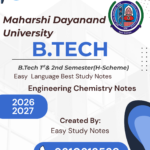 b.tech 1st semester engineering chemistry notes