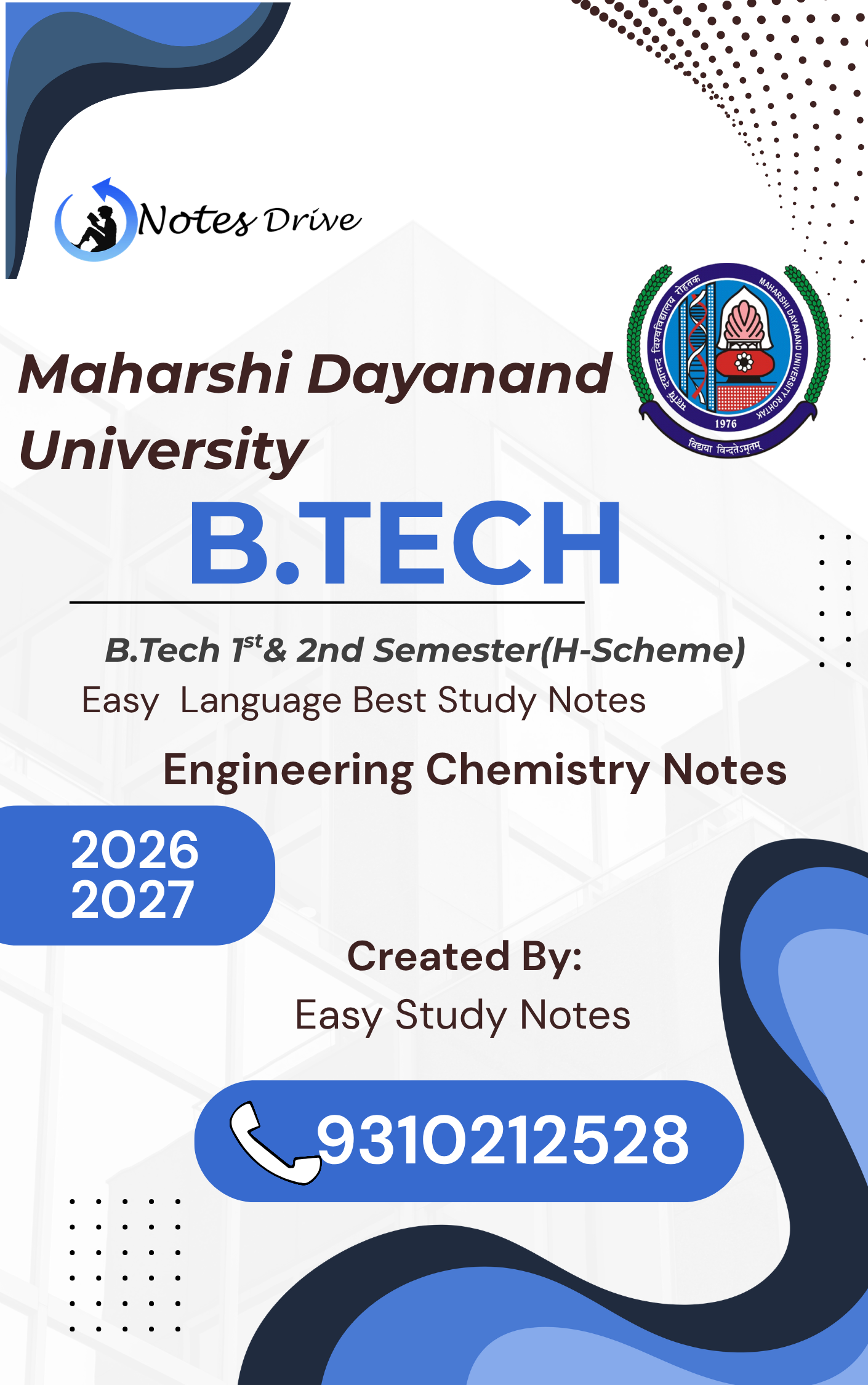 b.tech 1st semester engineering chemistry notes