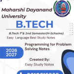 B.Tech 1st Semester Computer Programming Notes